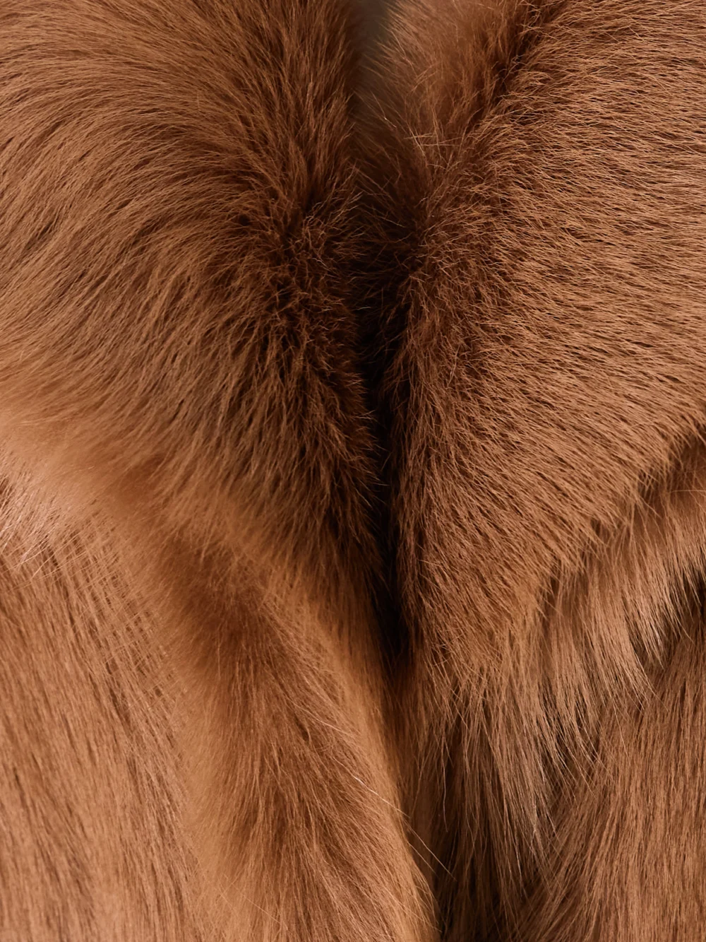 Close-up detail of the Nour Hammour Evita Shearling Coat