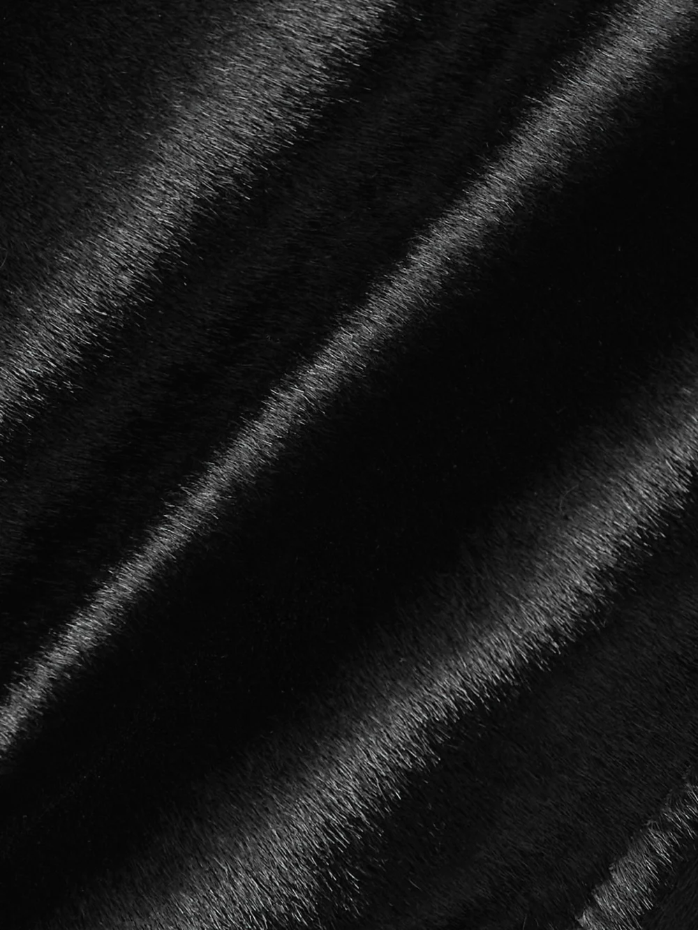 Close-up detail of the Nour Hammour Luna Cow Hair Jacket