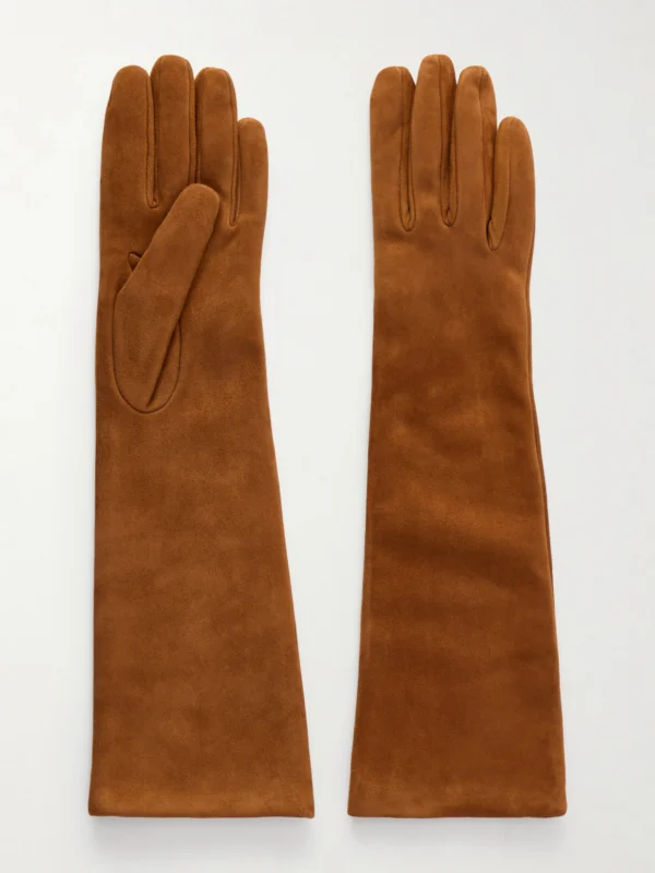 Nour Hammour Suede Gloves