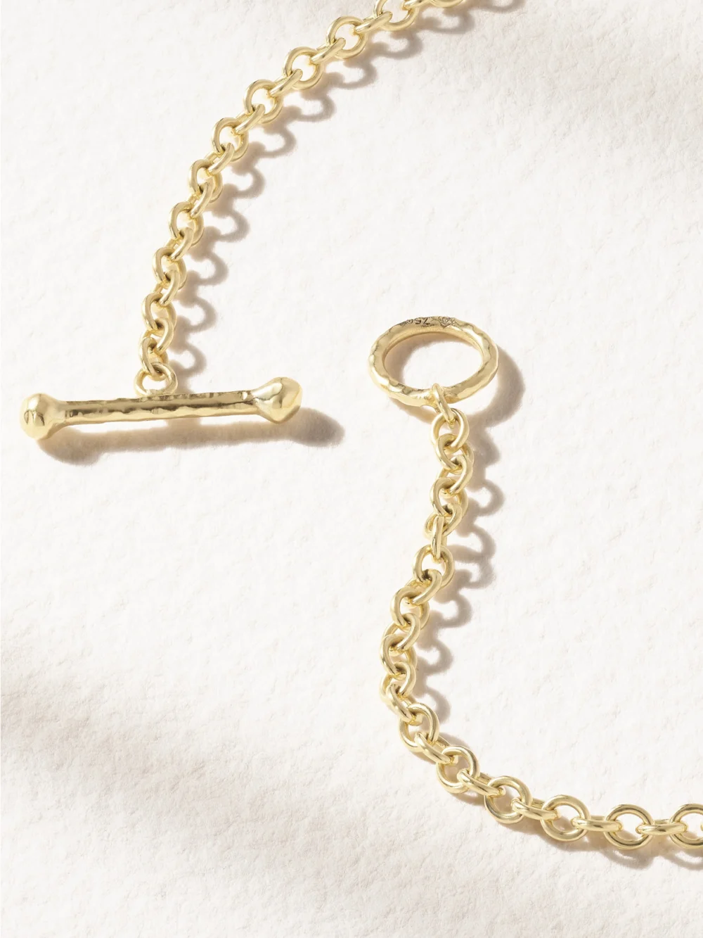 Back view of the Octavia Elizabeth Elbow Beach 18-karat Recycled Gold Tourmaline Necklace