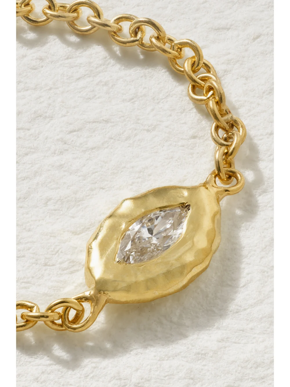 Close-up detail of the Octavia Elizabeth Nesting Gem 18-karat Gold Diamond Ring