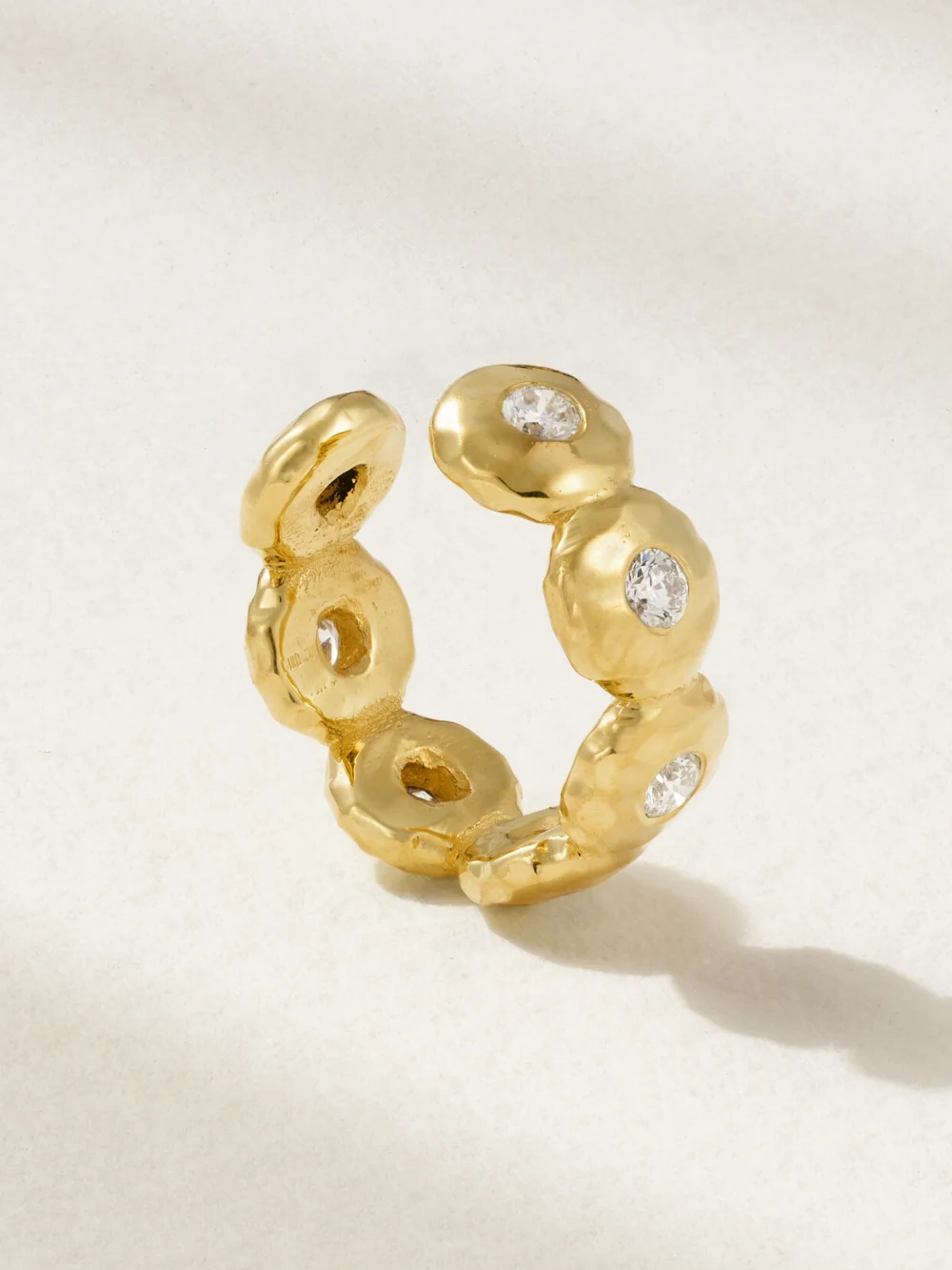 Octavia Elizabeth Nesting Gem 18-karat Recycled Gold Diamond Ear Cuff