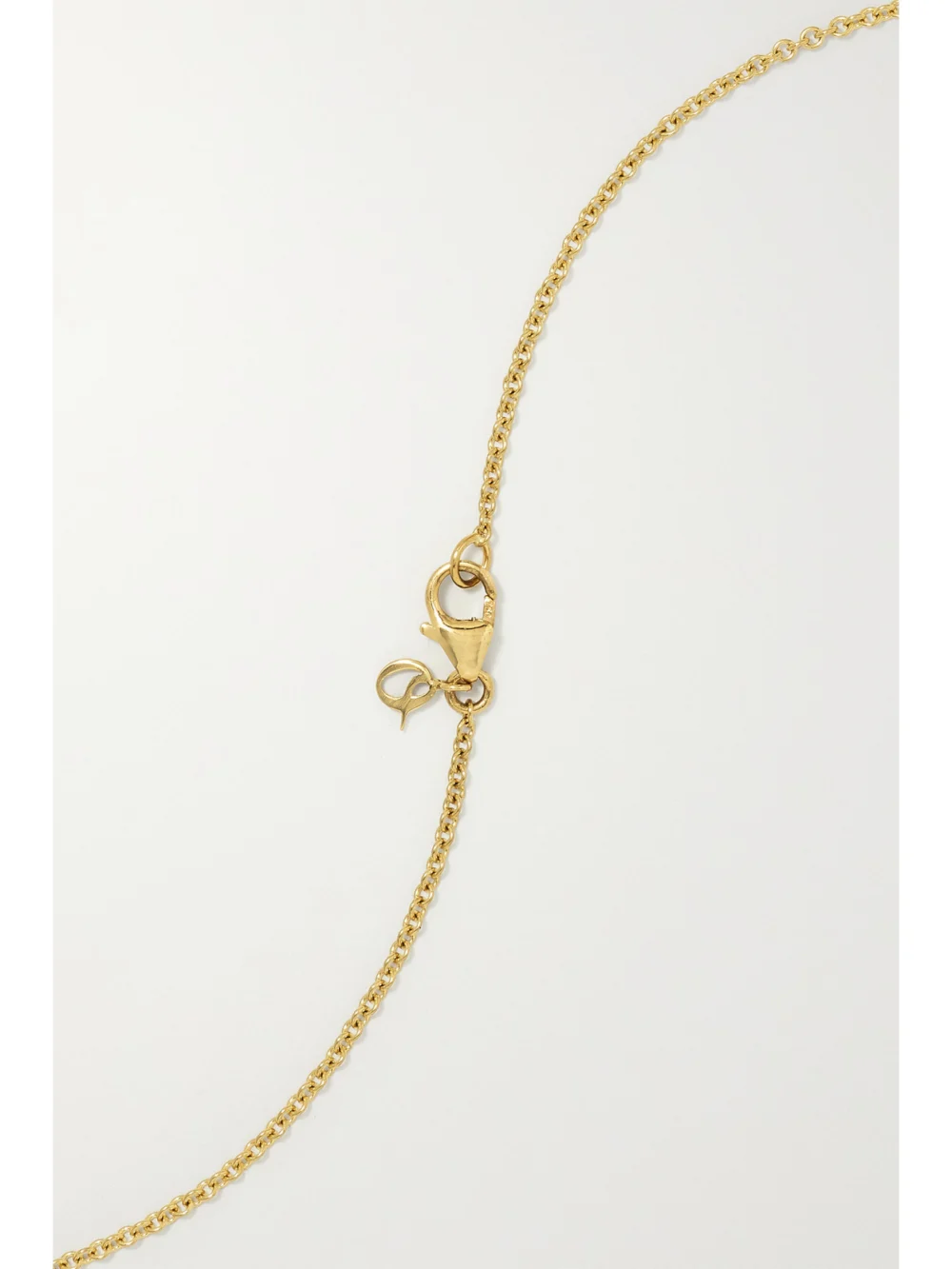 Back view of the Octavia Elizabeth Nesting Gem 18-karat Recycled Gold Emerald Necklace
