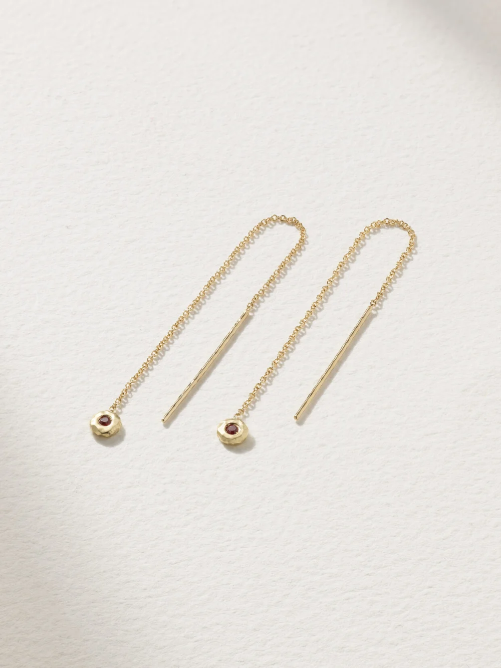 Octavia Elizabeth Nesting Gem 18-karat Recycled Gold Ruby Earrings