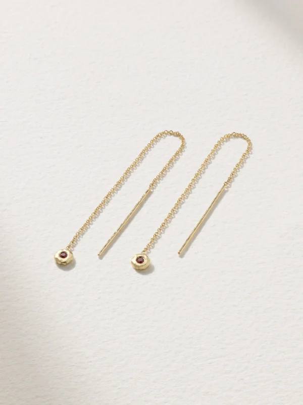 Octavia Elizabeth Nesting Gem 18-karat Recycled Gold Ruby Earrings