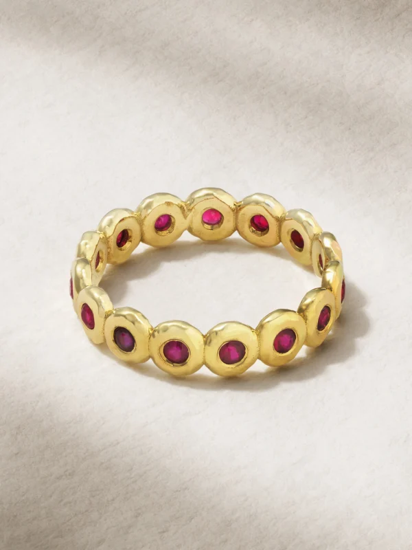 Octavia Elizabeth Nesting Gem 18-karat Recycled Gold Ruby Eternity Ring