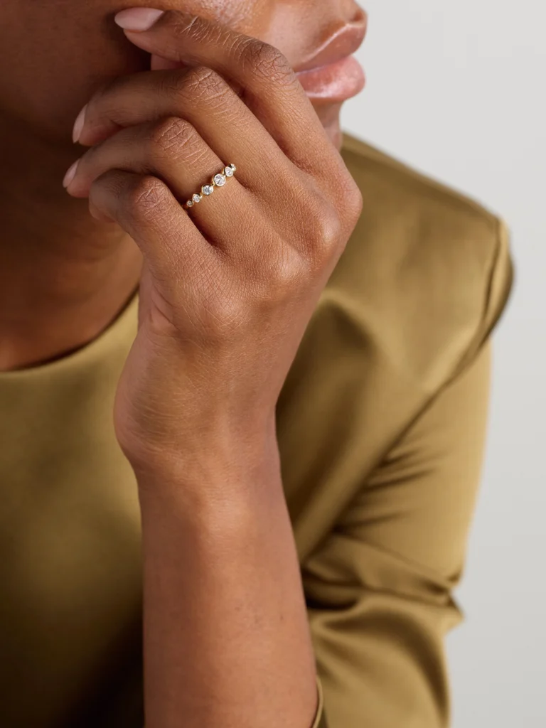Octavia Elizabeth Riviera Demi American 18-karat Gold Diamond Ring