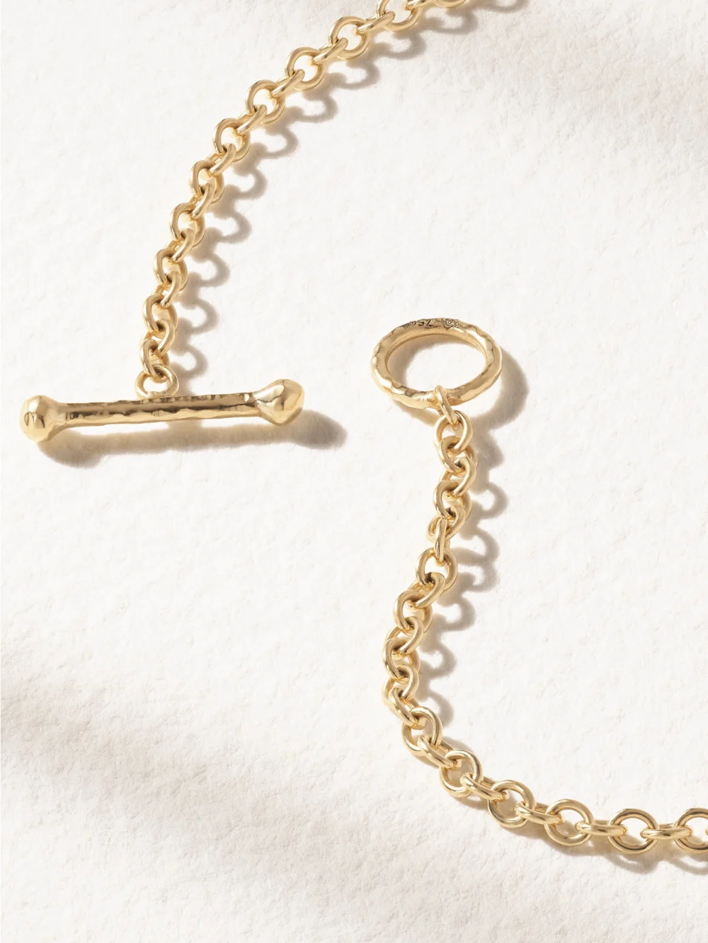 Back view of the Octavia Elizabeth Seagrape 18-karat Recycled Gold Emerald Necklace