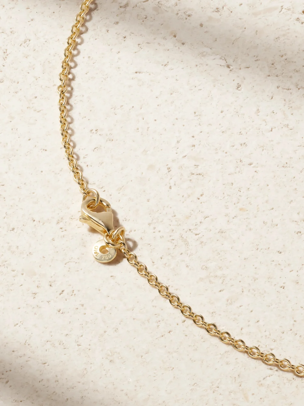 Back view of the Ole Lynggaard Copenhagen Double Elephant 18-karat Gold Diamond Necklace