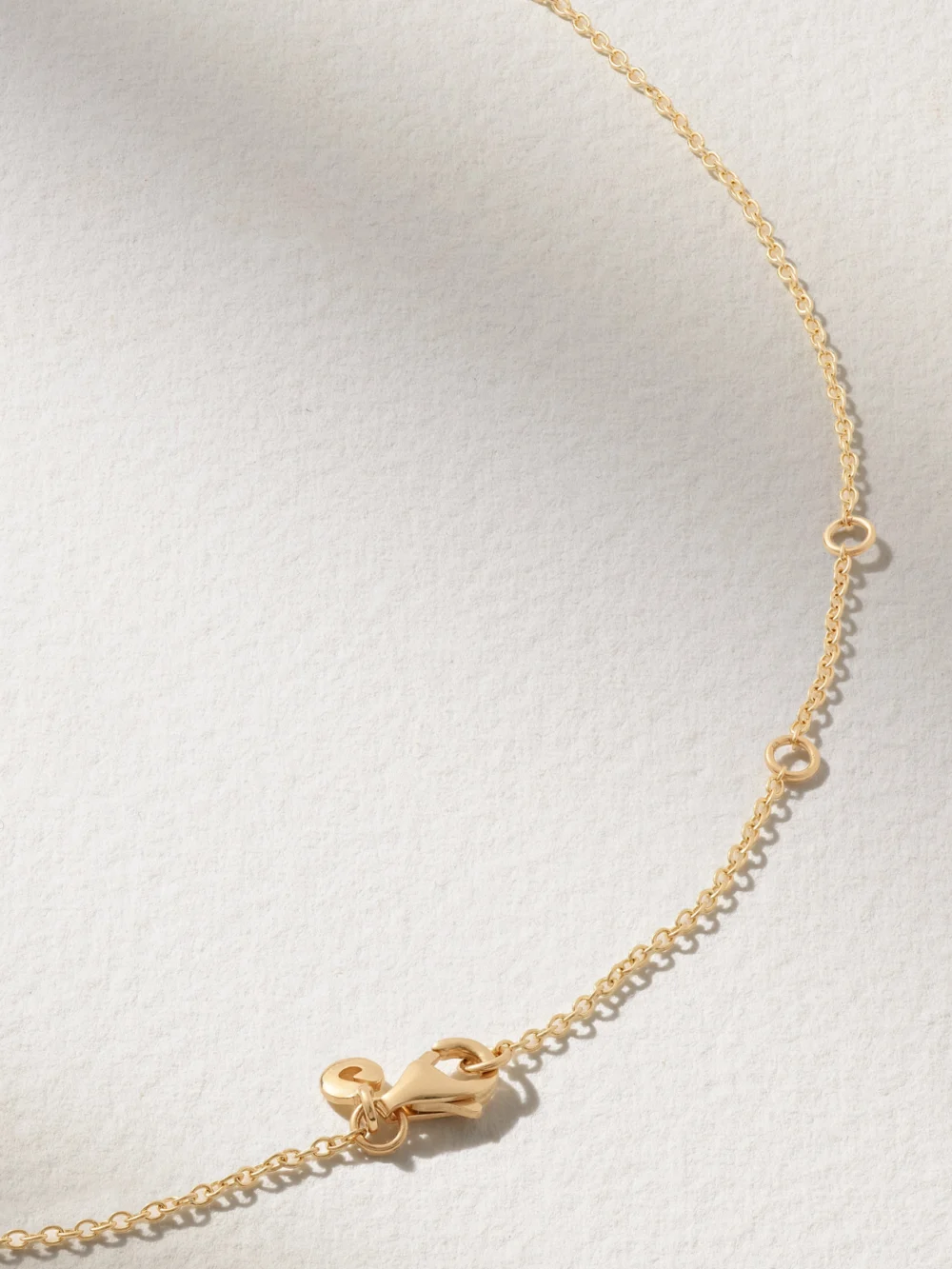 Back view of the Ole Lynggaard Copenhagen Elephant 18-karat Gold Diamond Necklace