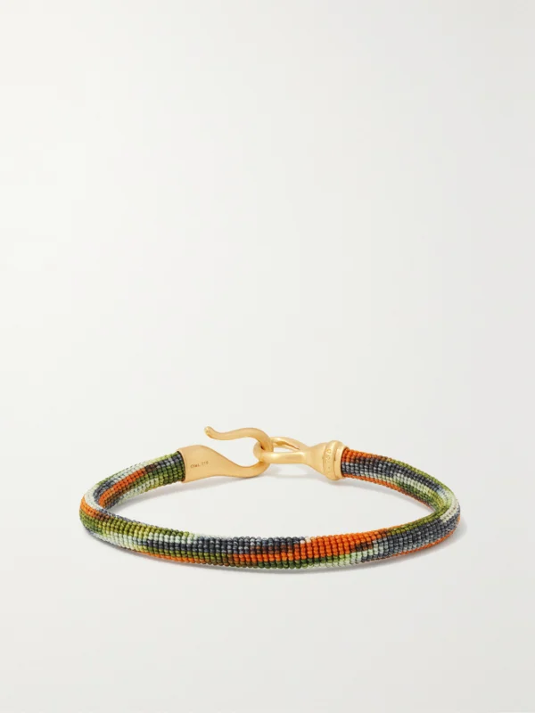 Ole Lynggaard Copenhagen Life 18-karat Gold and Rope Bracelet