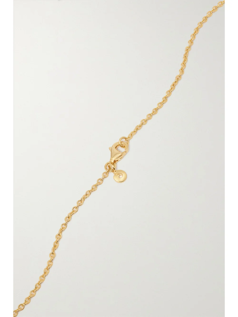 Back view of the Ole Lynggaard Copenhagen Lotus Sprout 18-karat Gold Turquoise Necklace