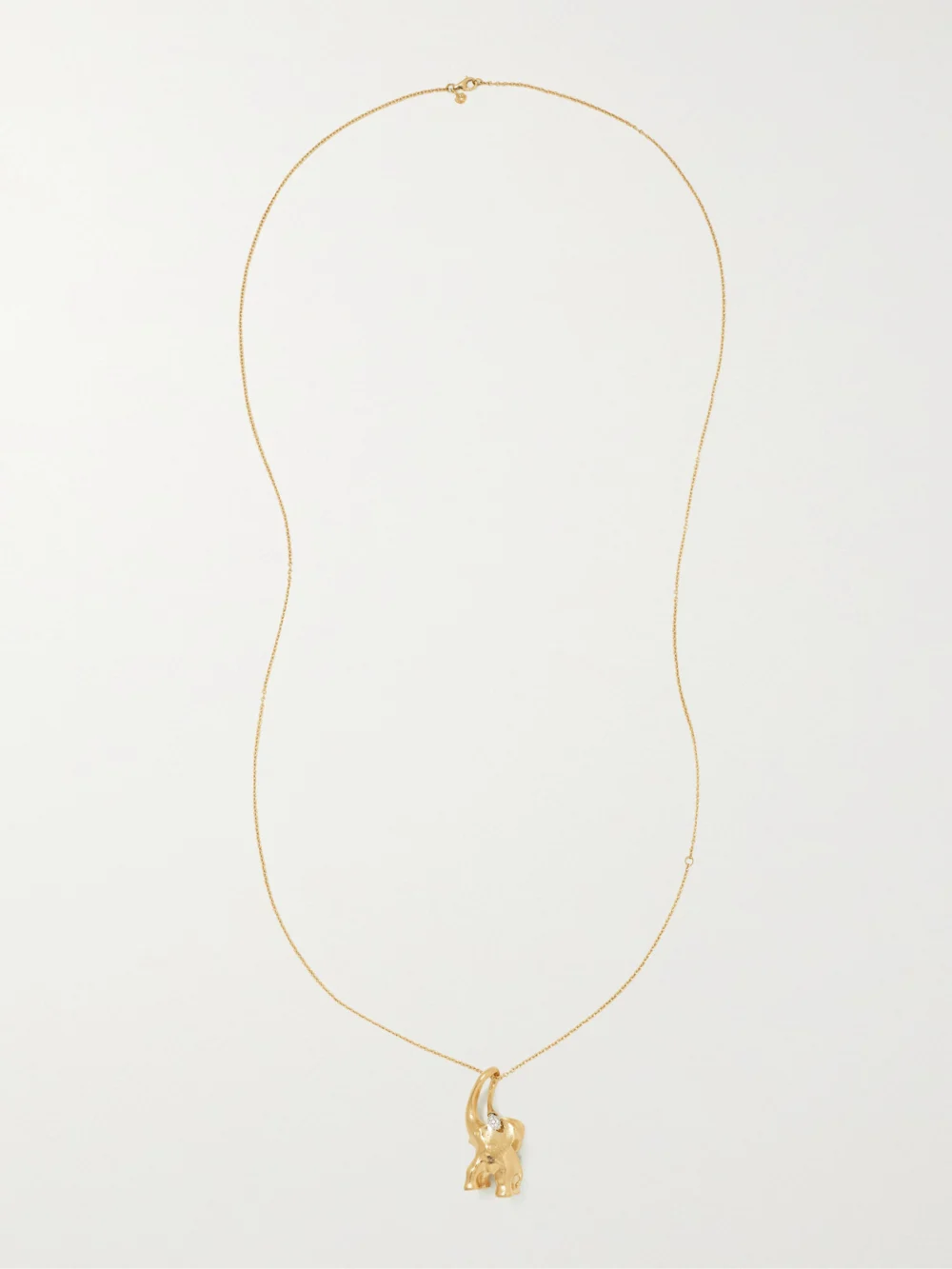 Close-up detail of the Ole Lynggaard Copenhagen My Little World 18-karat Gold Diamond Necklace