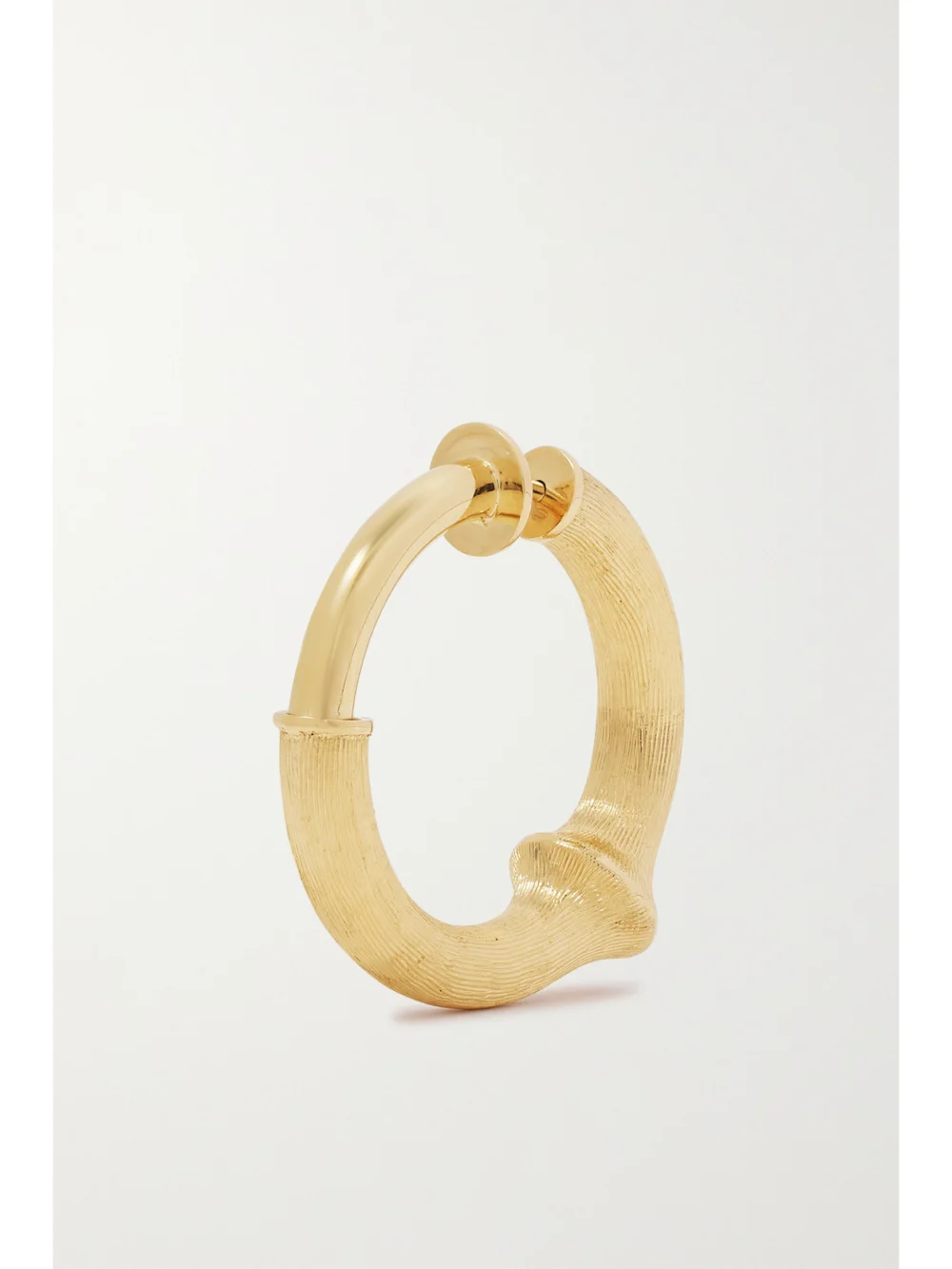 Back view of the Ole Lynggaard Copenhagen Nature Small 18-karat Gold Single Hoop Earring