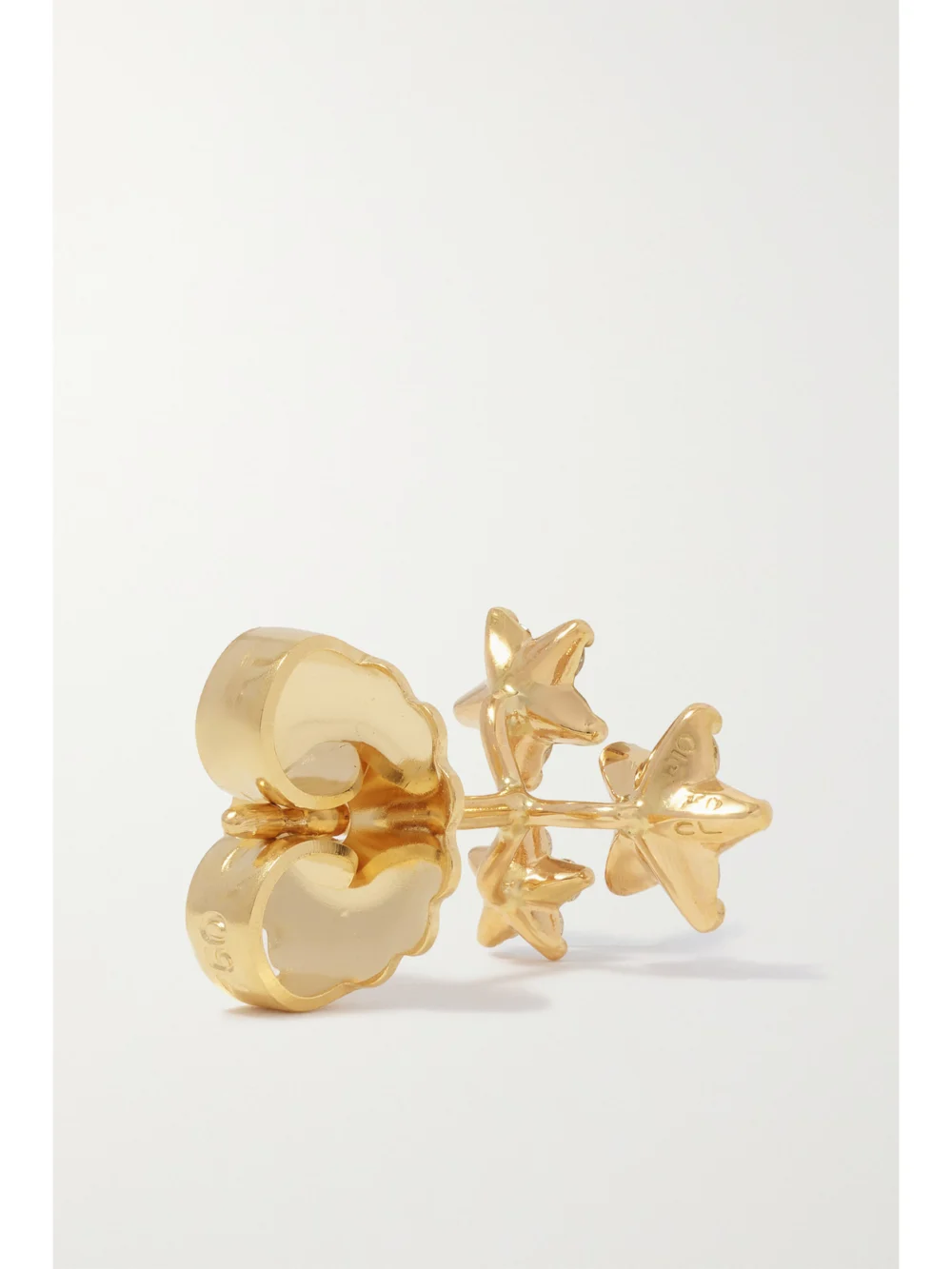 Back view of the Ole Lynggaard Copenhagen Shooting Stars 18-karat Gold Diamond Single Earring