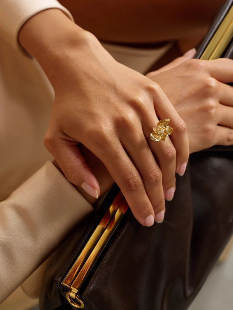 Ole Lynggaard Copenhagen Wild Rose 18-karat Gold Diamond Ring