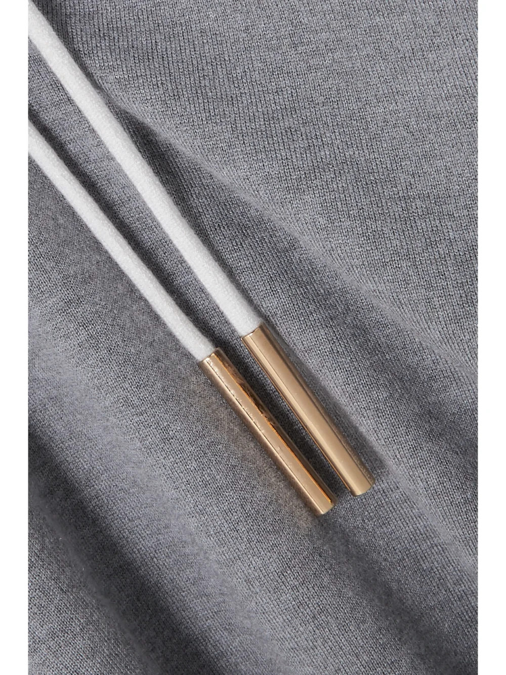 Close-up detail of the Olivia von Halle Gia London Silk and Cashmere-blend Hoodie and Track Pants Set