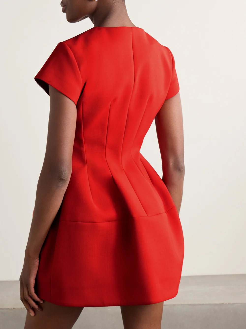 Back view of the Oscar de la Renta Ponte Mini Dress