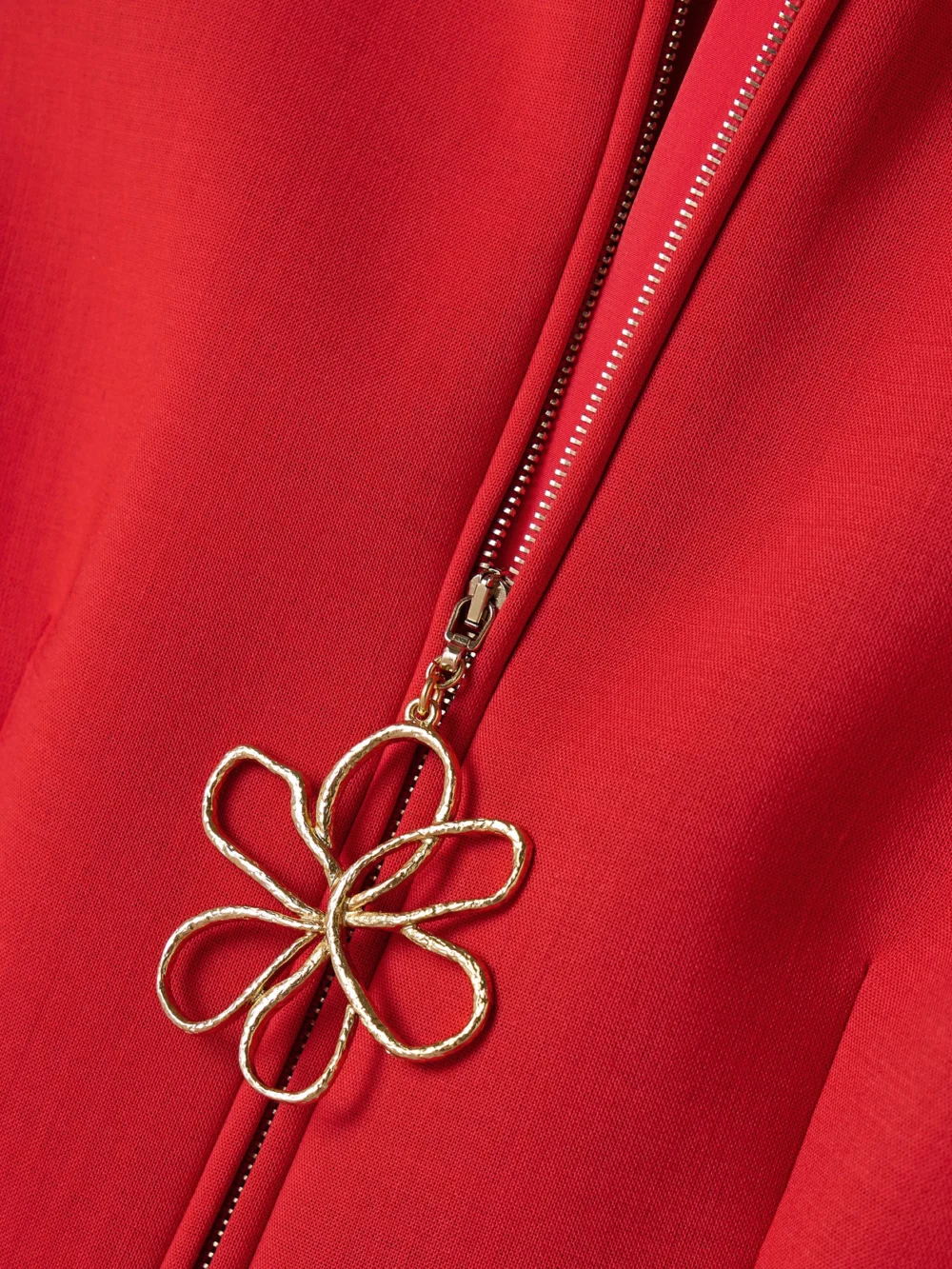 Close-up detail of the Oscar de la Renta Ponte Mini Dress