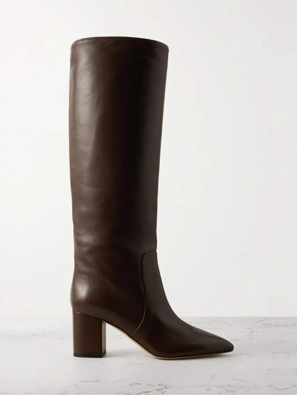 Paris Texas Anja 70 Leather Knee Boots in brown