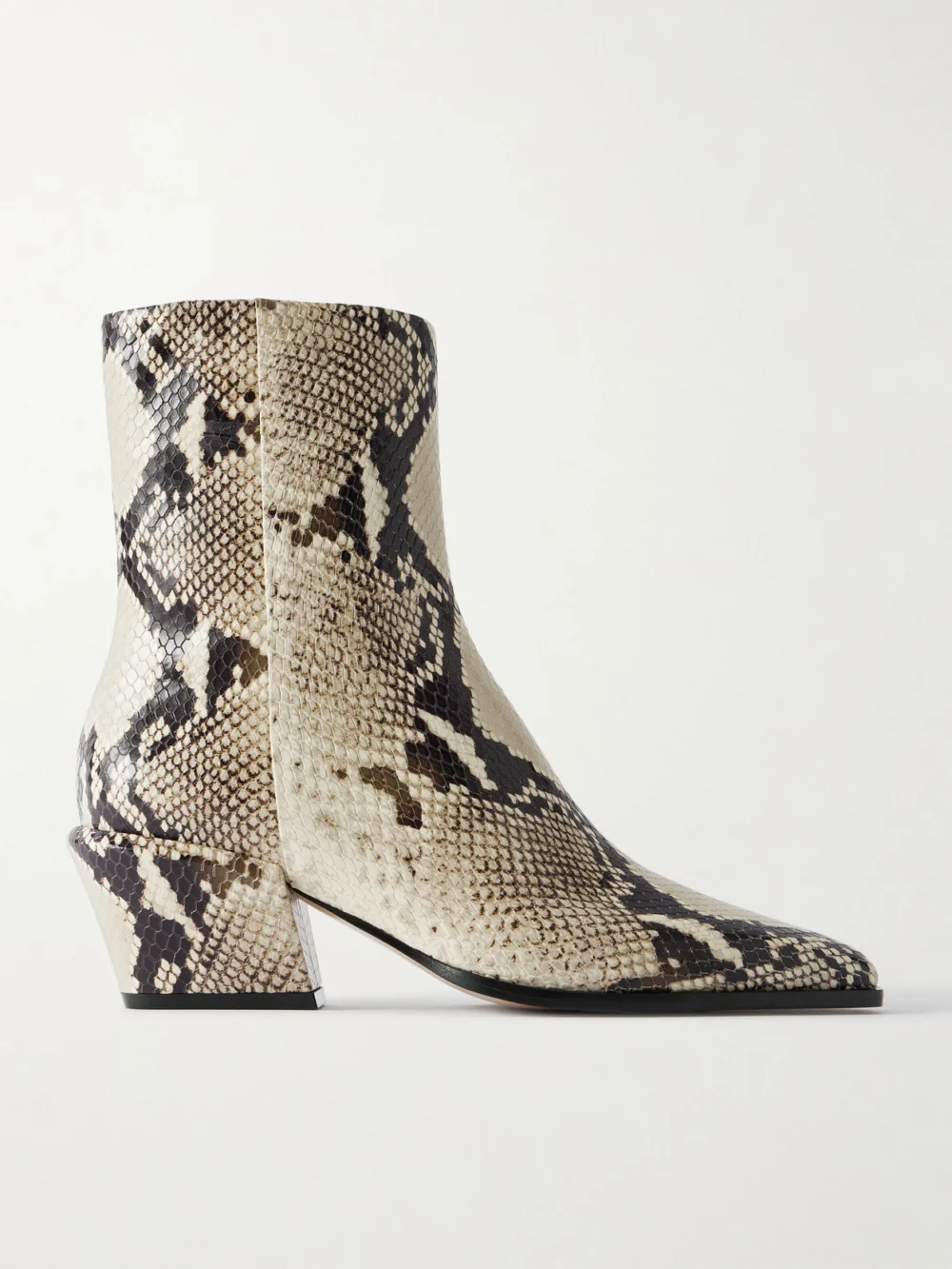 Paris Texas Bettina 50 Snake-effect Leather Ankle Boots in snake print
