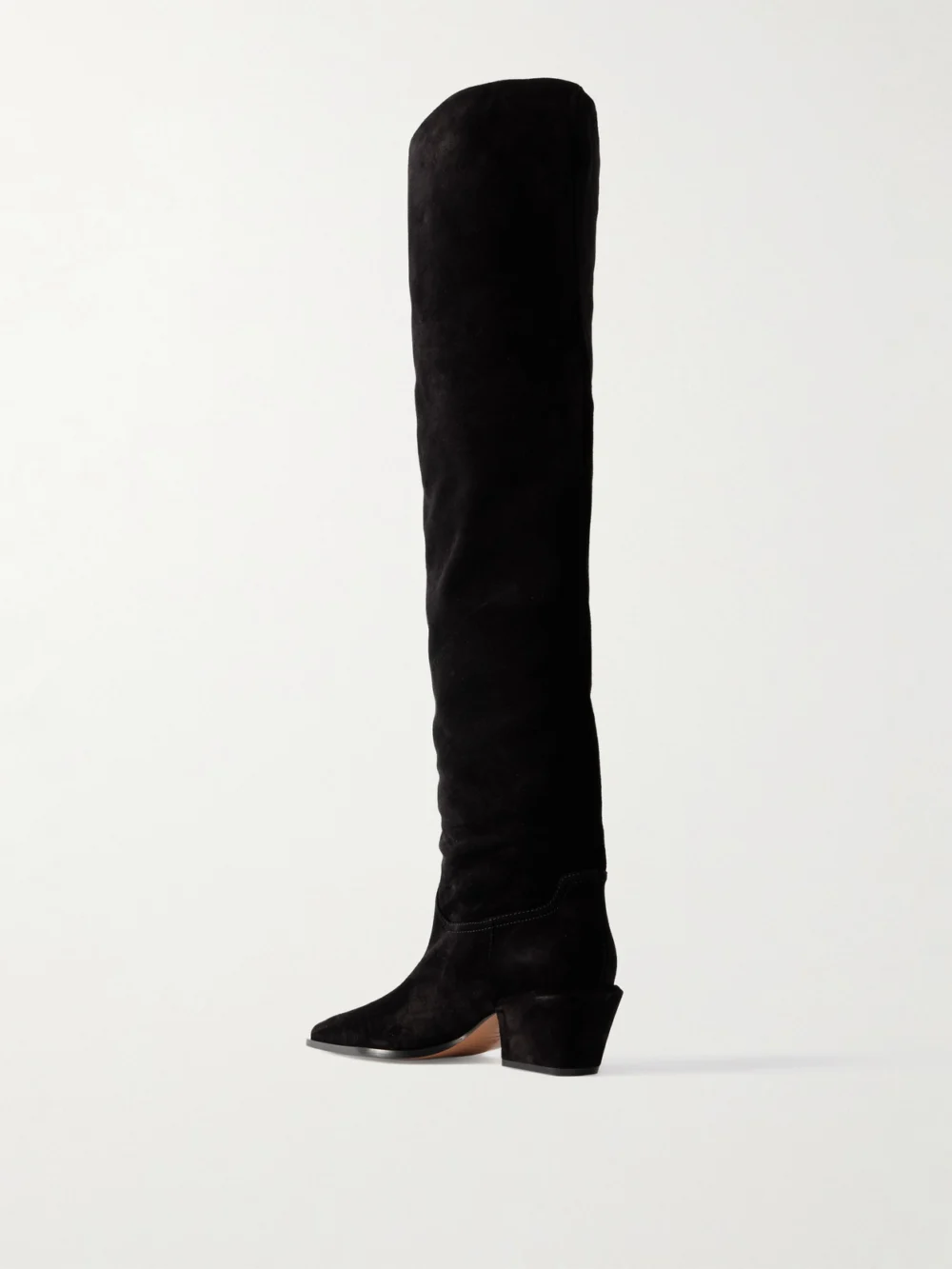 Back view of the Paris Texas Bettina 50 Suede Over-the-knee Boots