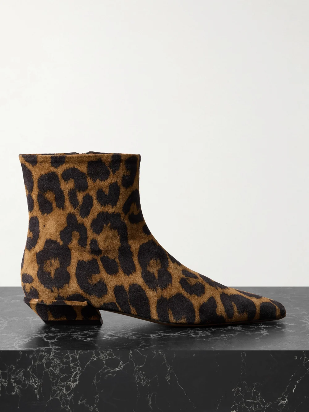 Paris Texas Bettina Leopard-print Suede Ankle Boots in leopard print