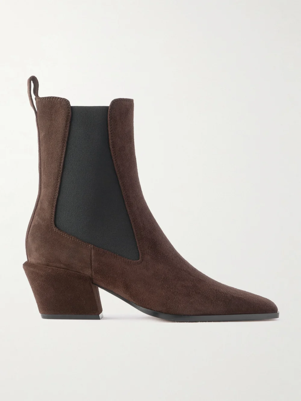 Paris Texas Bettina Suede Ankle Boots in chocolate