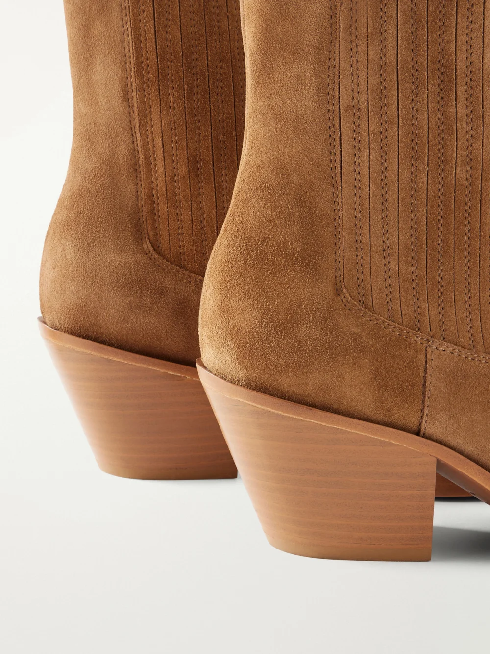 Close-up detail of the Paris Texas Dallas 40 Suede Ankle Boots