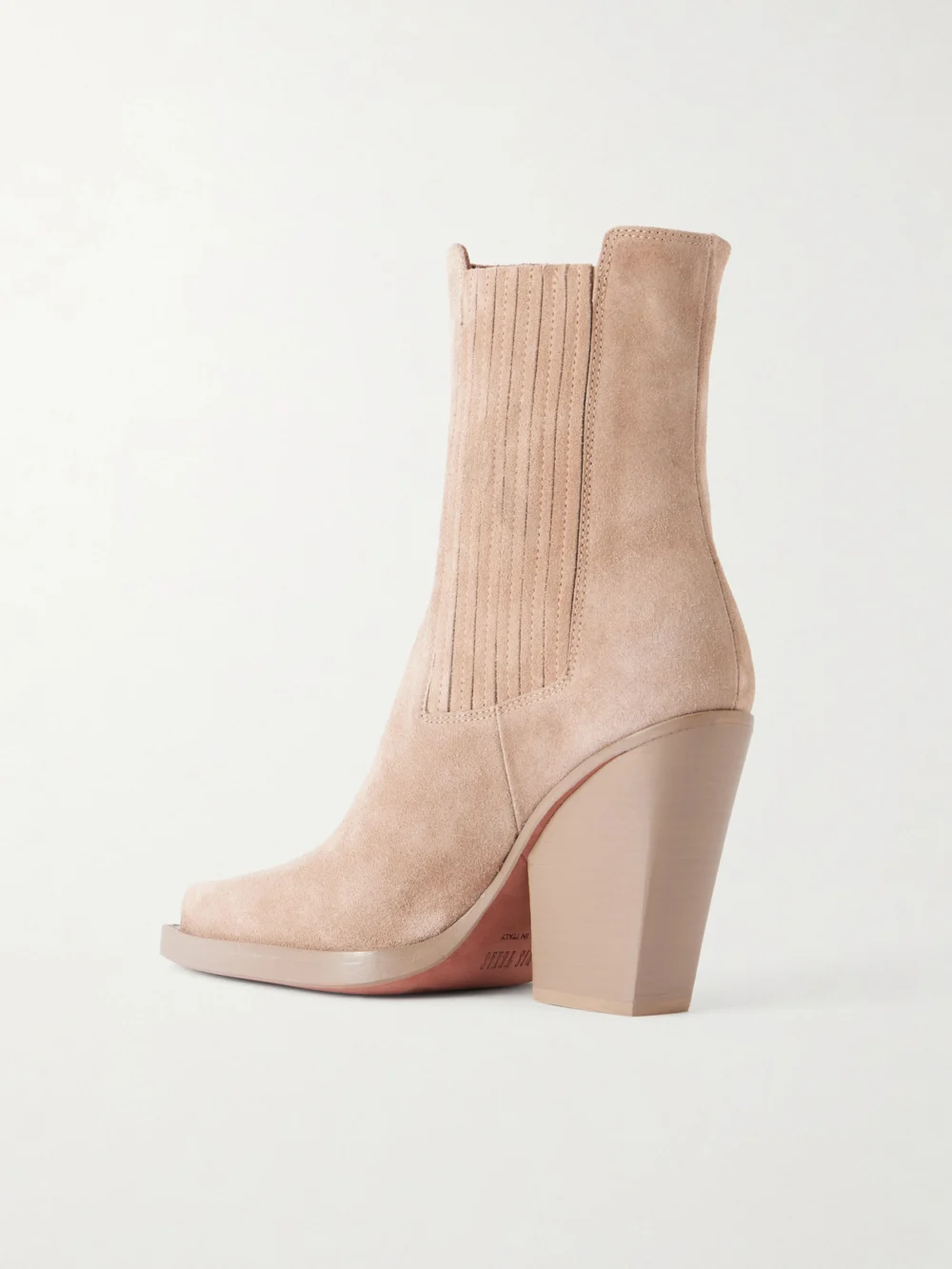 Back view of the Paris Texas Dallas 60 Suede Ankle Boots