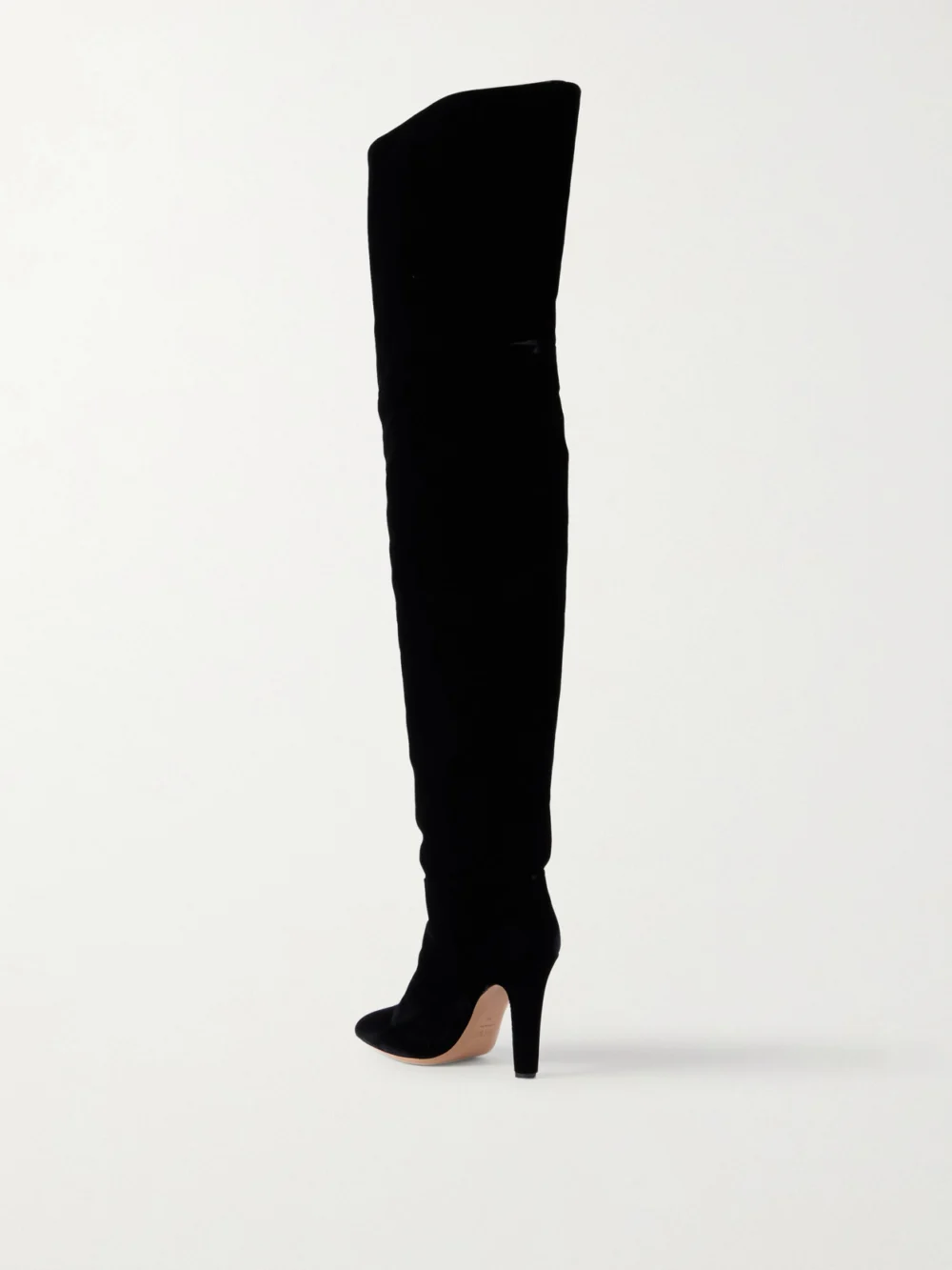 Back view of the Paris Texas Elsa Velvet Over-the-knee Boots