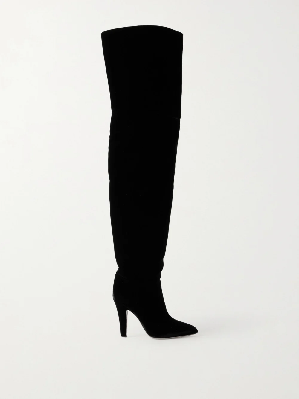 Paris Texas Elsa Velvet Over-the-knee Boots in black