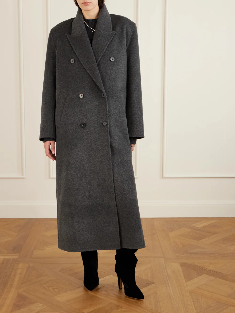 Paris Texas Elsa Velvet Over-the-knee Boots, styled view