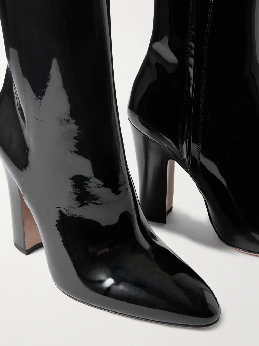 Close-up detail of the Paris Texas Lavinia 100 Patent-leather Ankle Boots