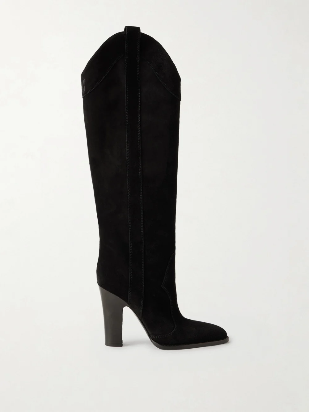 Paris Texas Lavinia 100 Suede Knee Boots in black