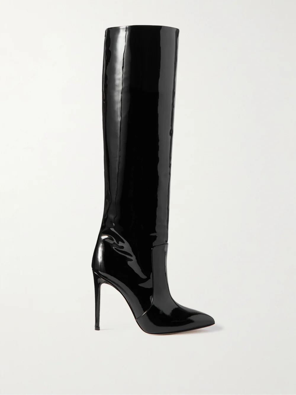 Paris Texas Stiletto Patent-leather Knee Boots in black
