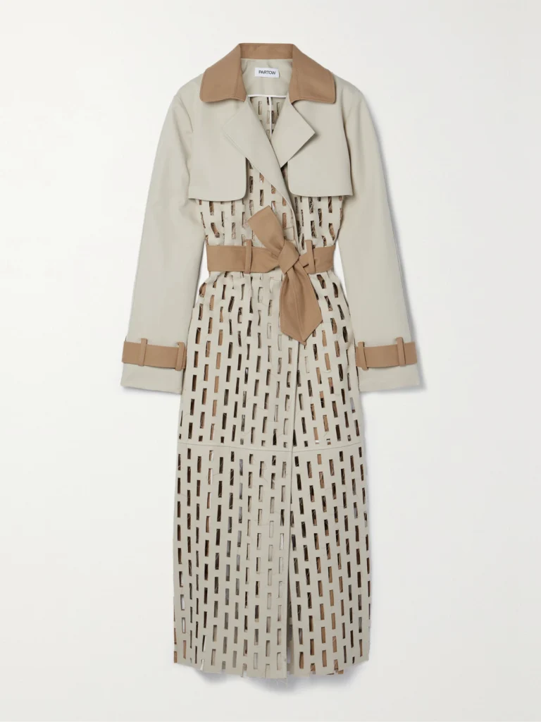 Partow Mason Cutout Cotton-twill Trench Coat