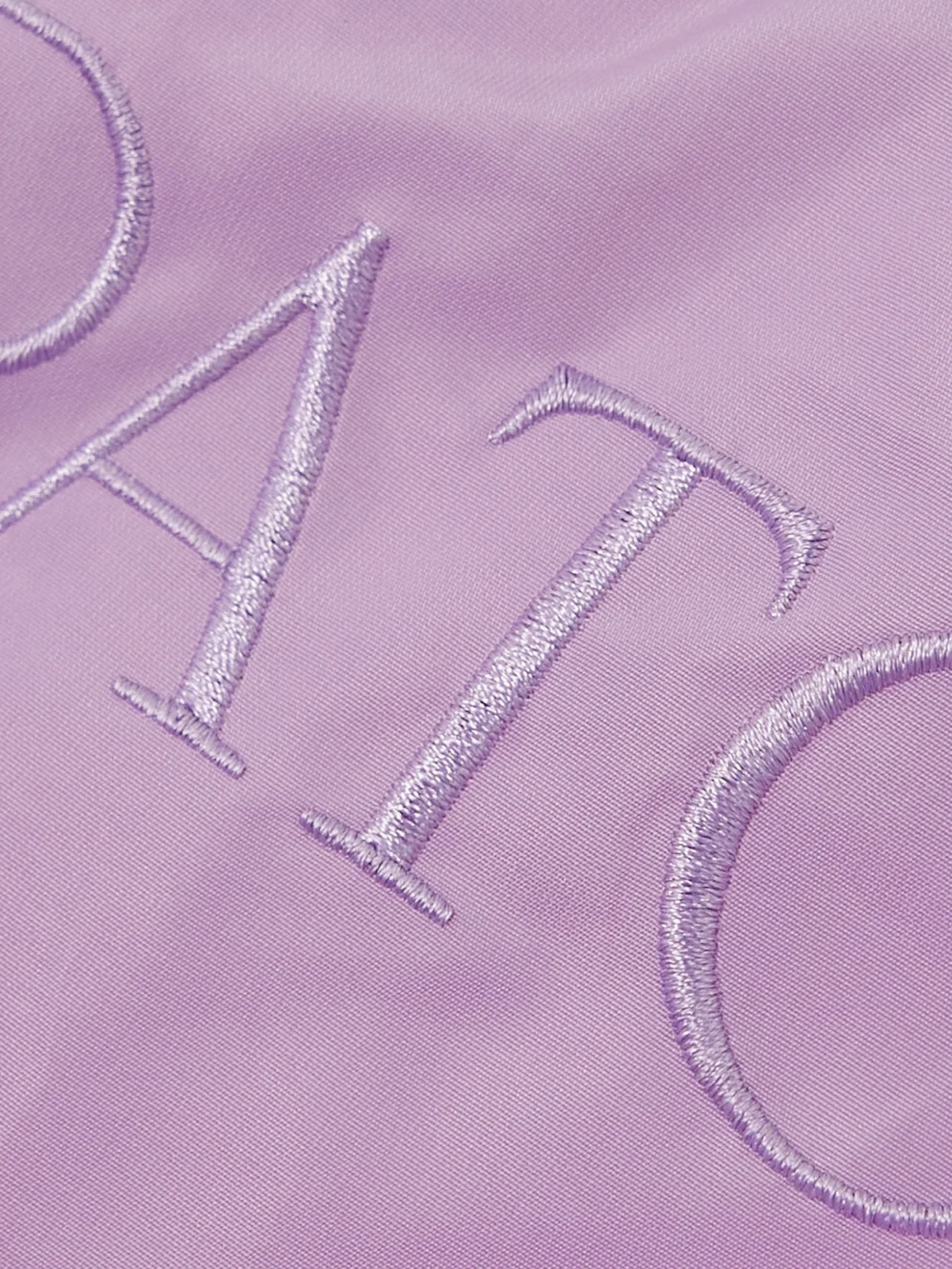 Close-up detail of the Patou Convertible Hooded Quilted Recycled-shell Parka