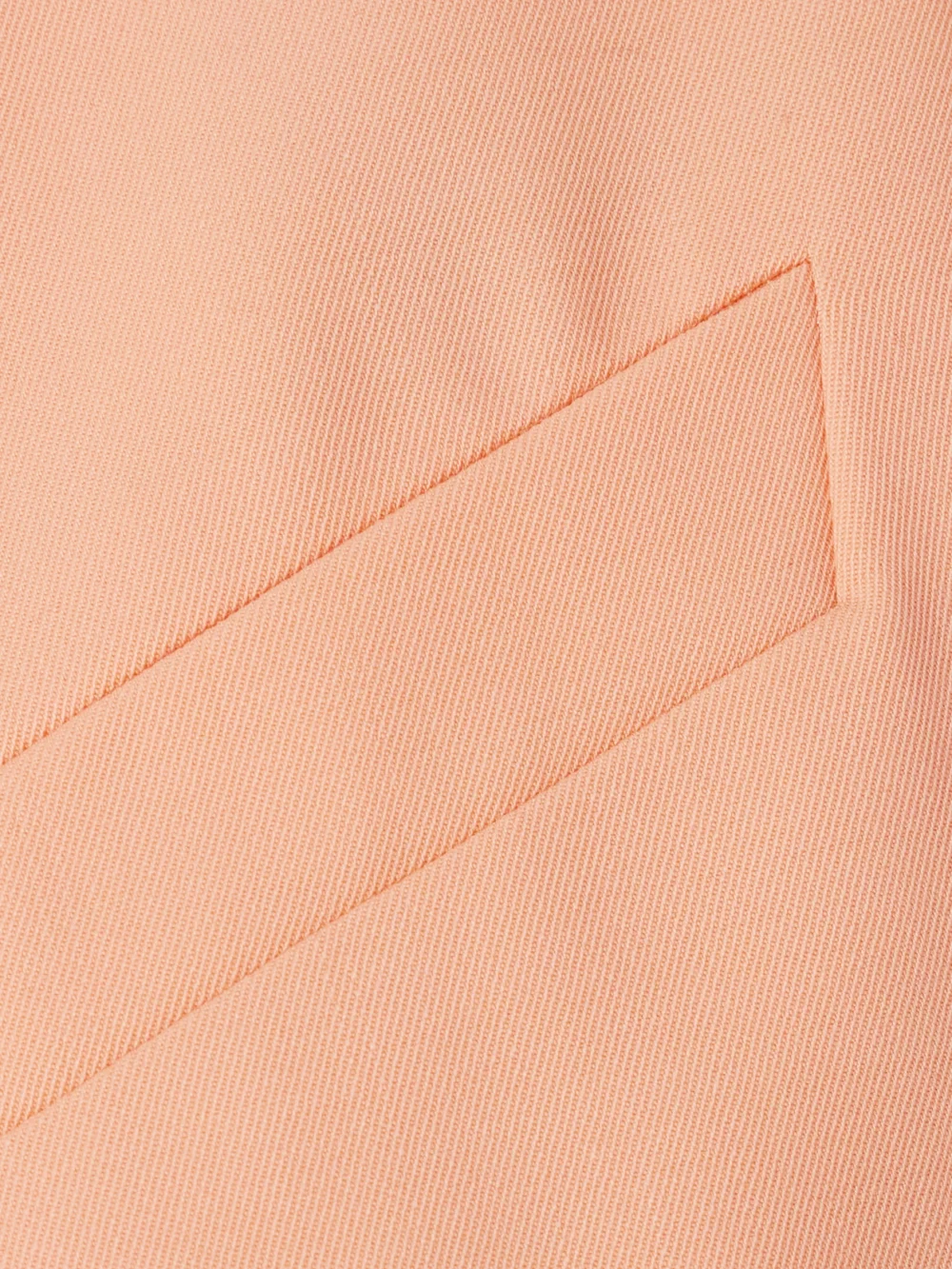 Close-up detail of the Patou Double-breasted Wool-blend Twill Blazer