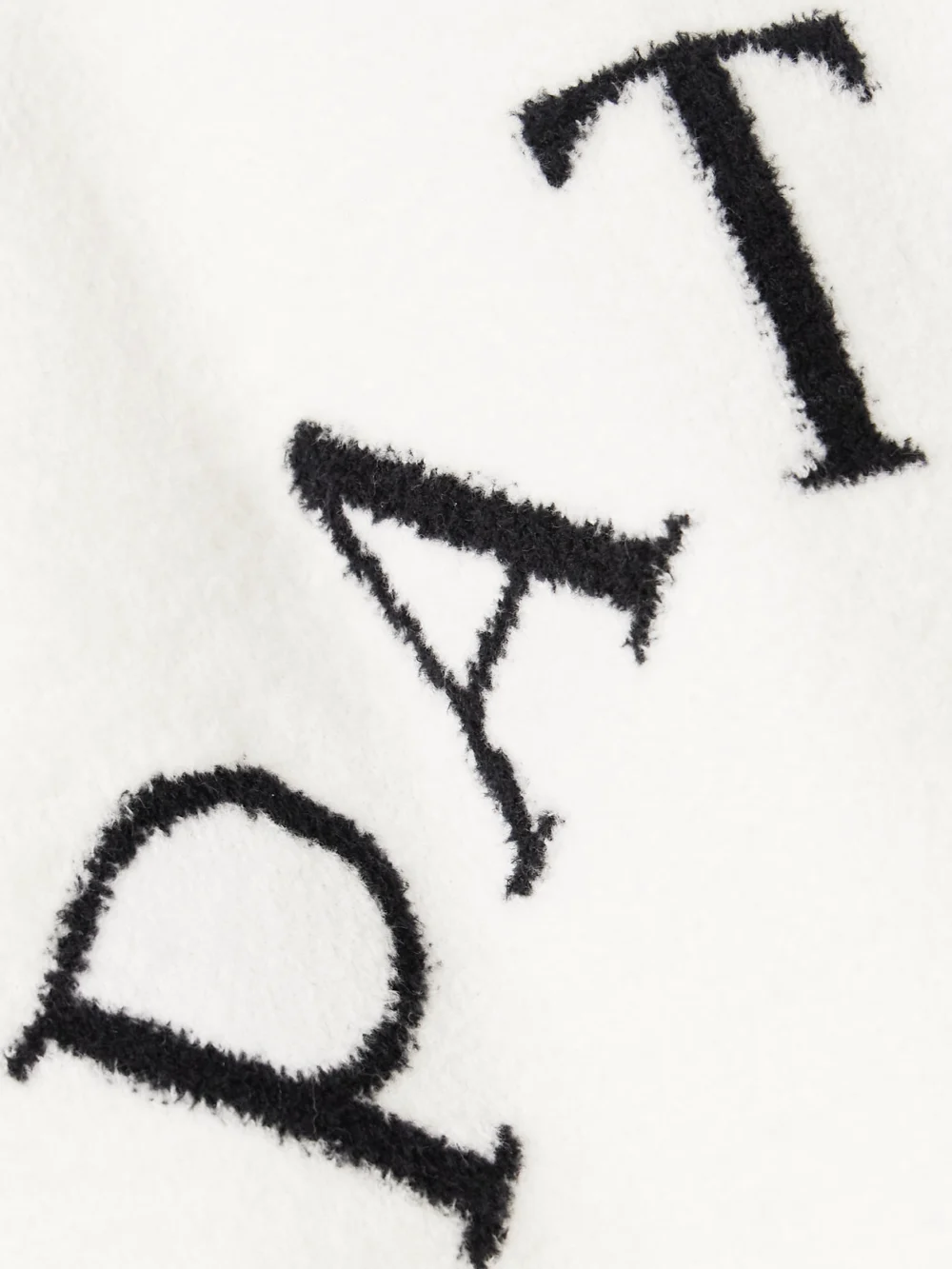 Close-up detail of the Patou Jacquard-knit Cotton-blend Sweater