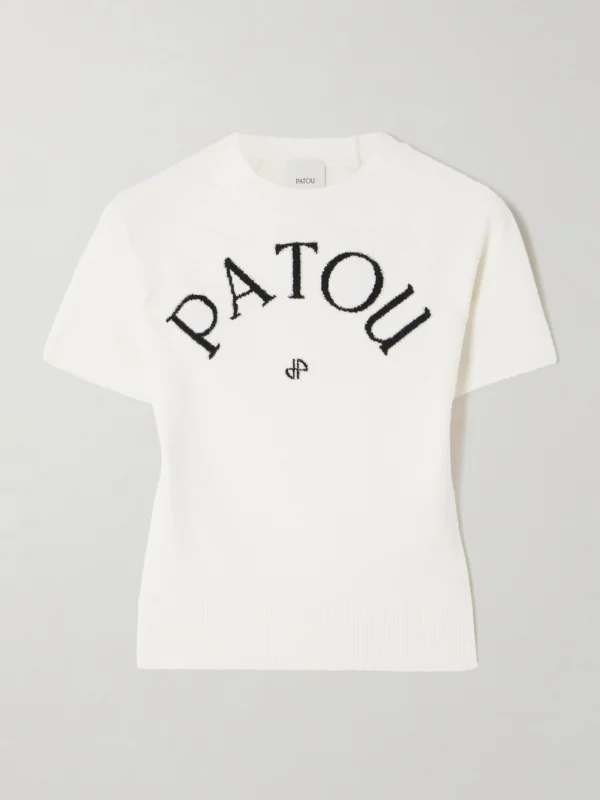 Patou Jacquard-knit Cotton-blend Sweater