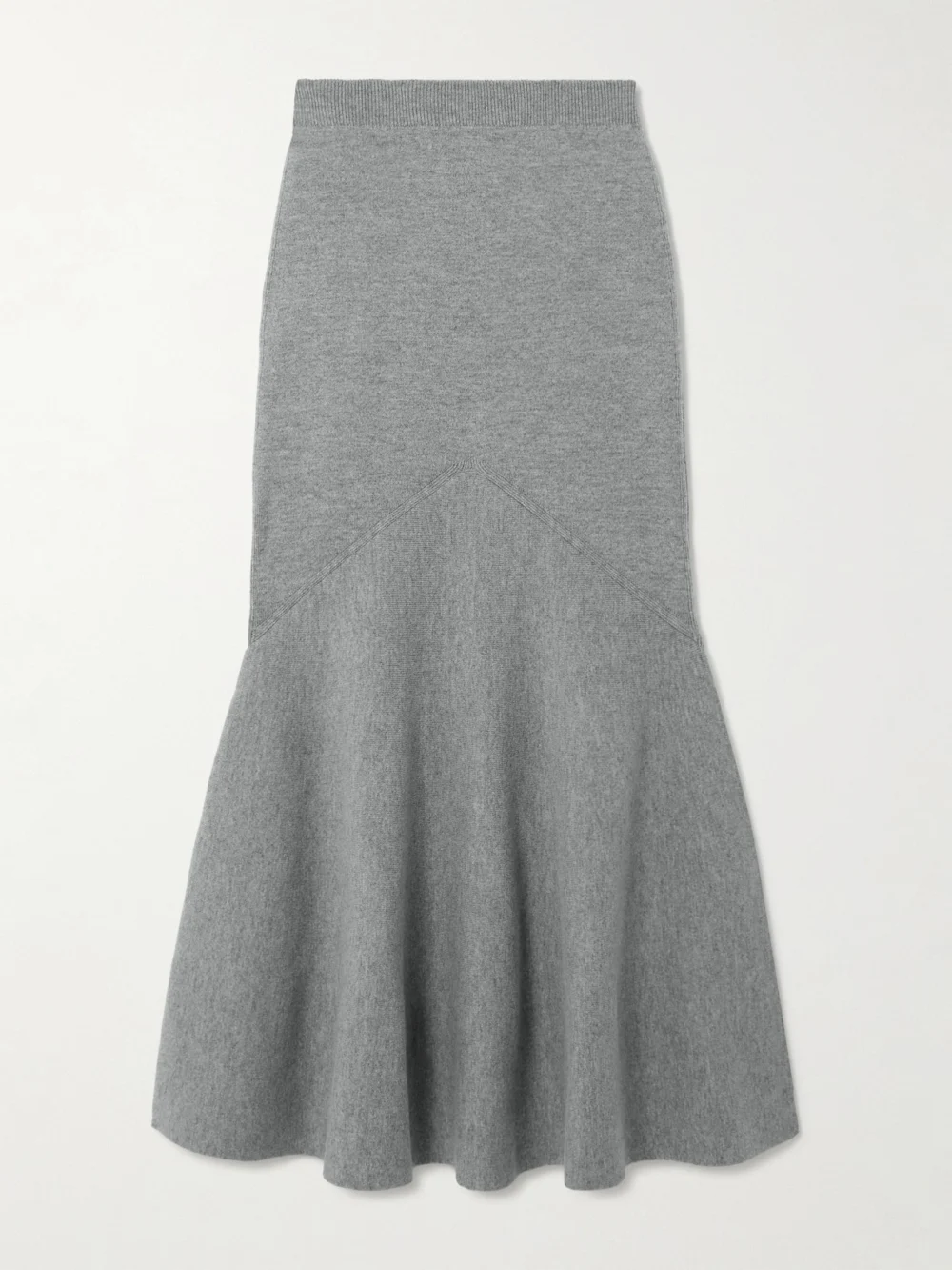 Patou Wool-blend Midi Skirt in gray