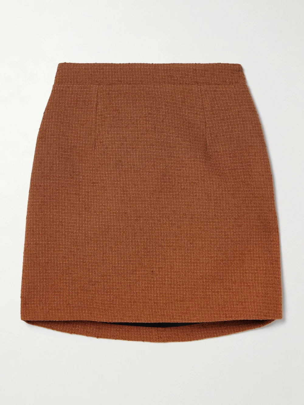 Patou Wool-blend Tweed Mini Skirt in brown