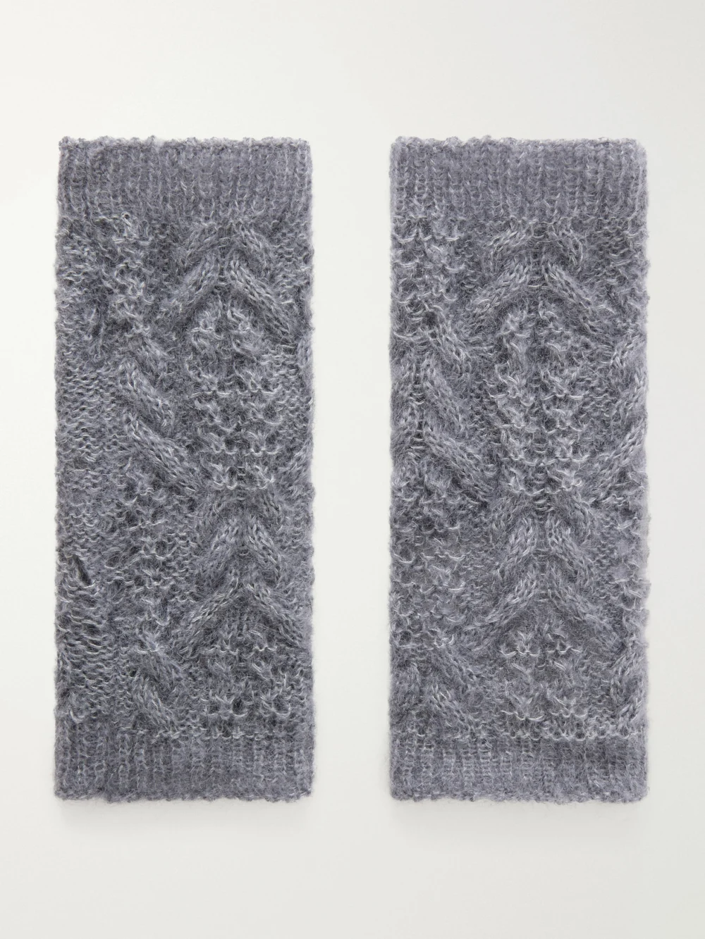 Pauline Dujancourt Lotta Cashmere and Silk-blend Gloves in lilac