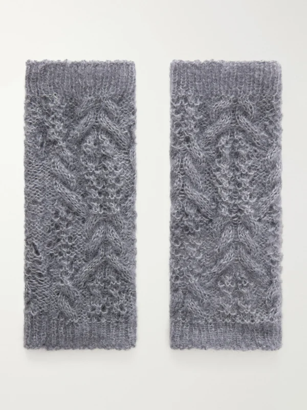 Pauline Dujancourt Lotta Cashmere and Silk-blend Gloves