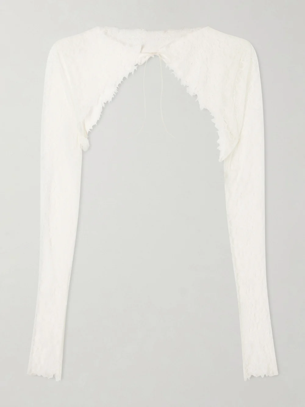 Pauline Dujancourt Seagull Lace Bodysuit in ivory