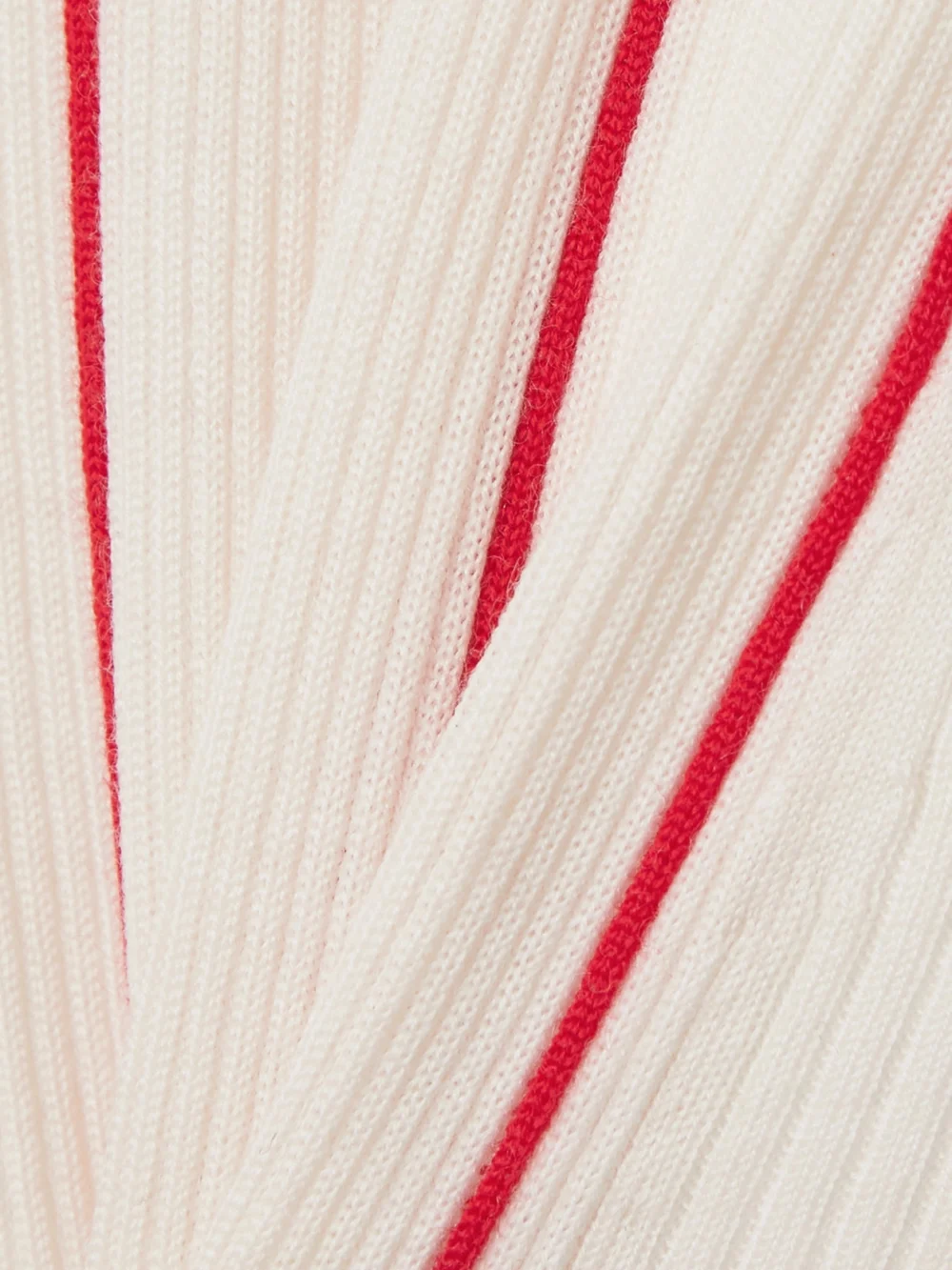 Close-up detail of the Perfect Moment Slalom Striped Merino Wool Leggings