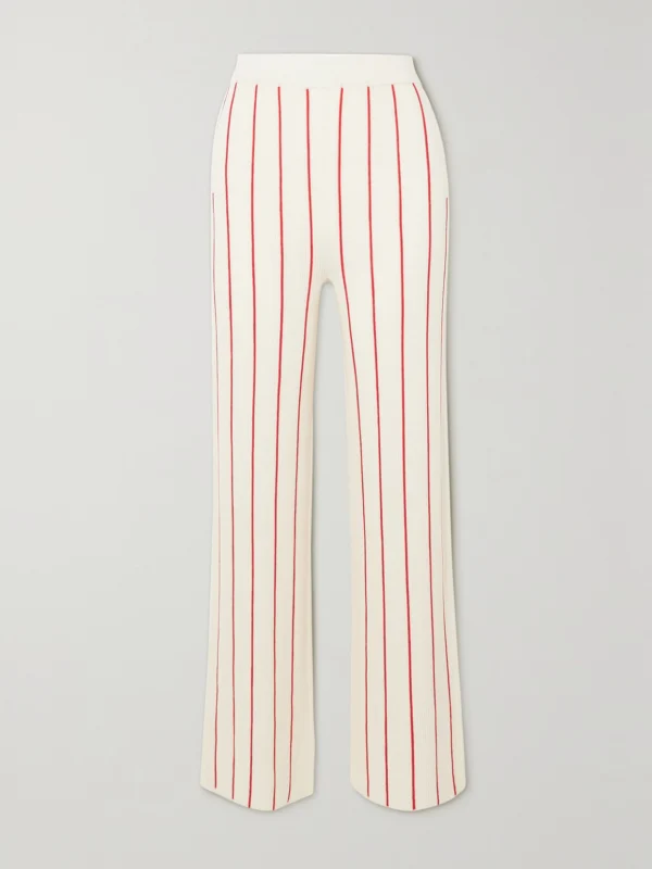 Perfect Moment Slalom Striped Merino Wool Leggings