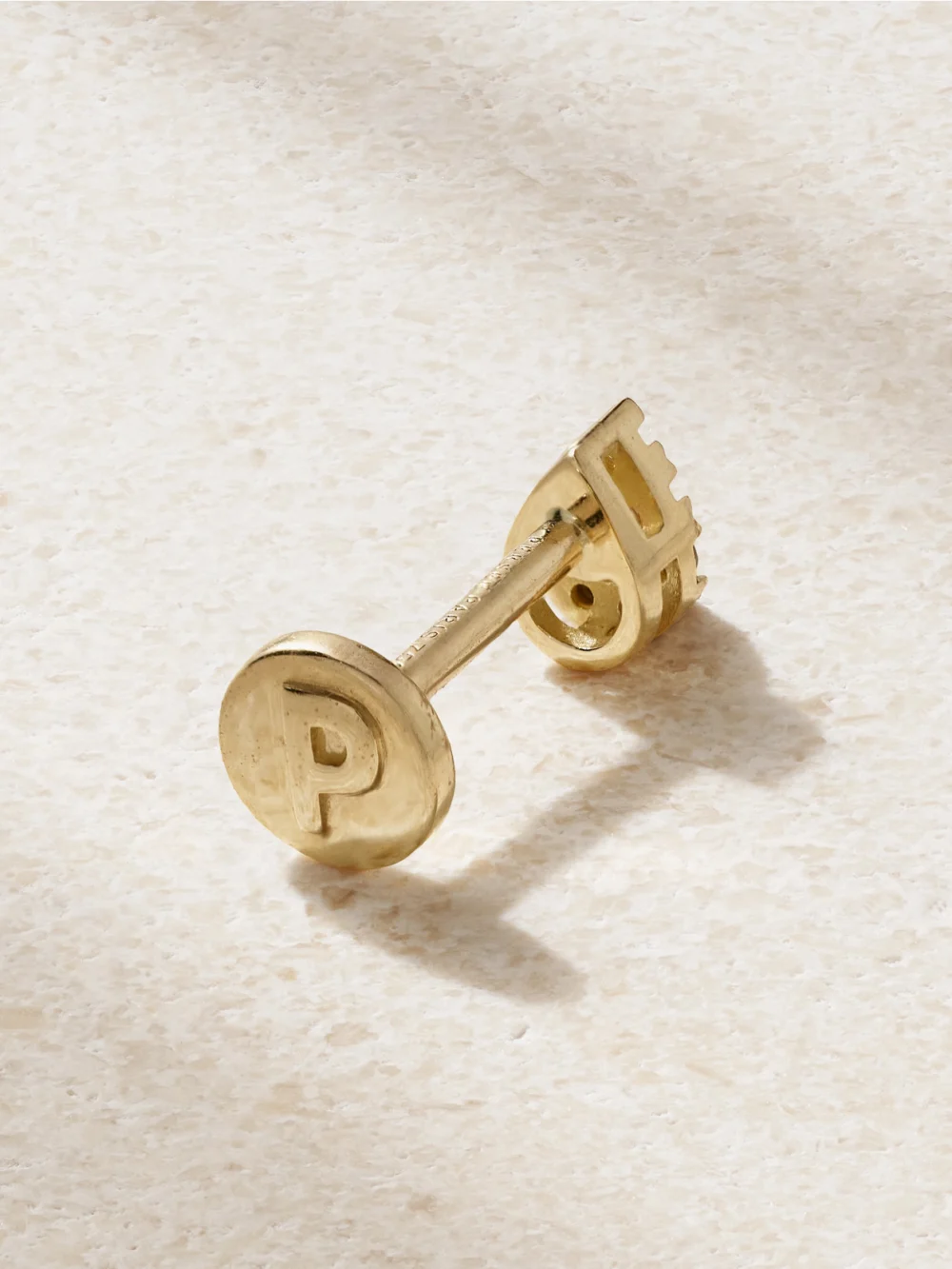 Back view of the Persée 18-karat Gold Diamond Single Earring