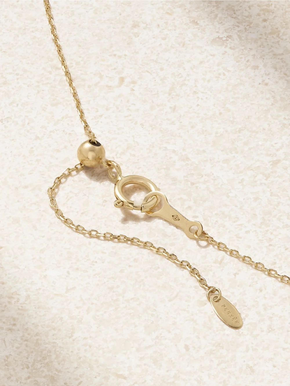 Back view of the Persée 18-karat Gold, Pearl and Diamond Necklace